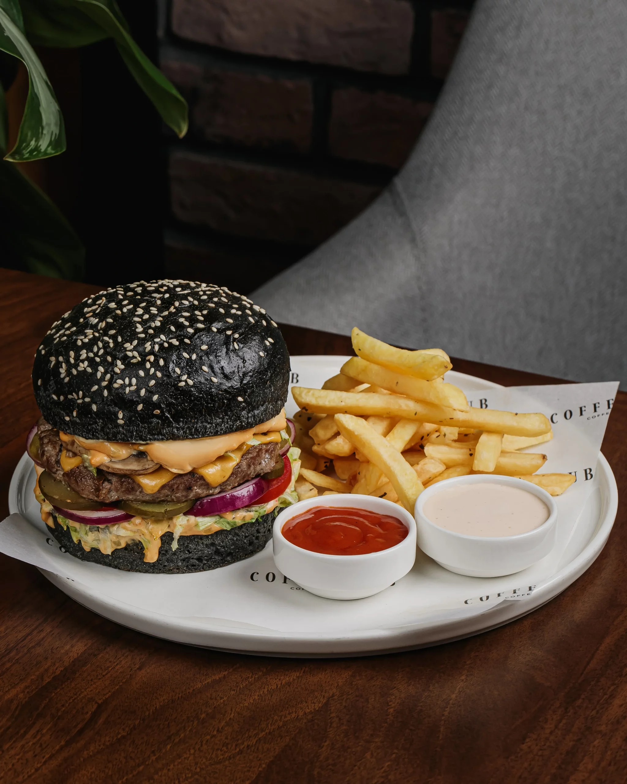 Chef mushroom burger