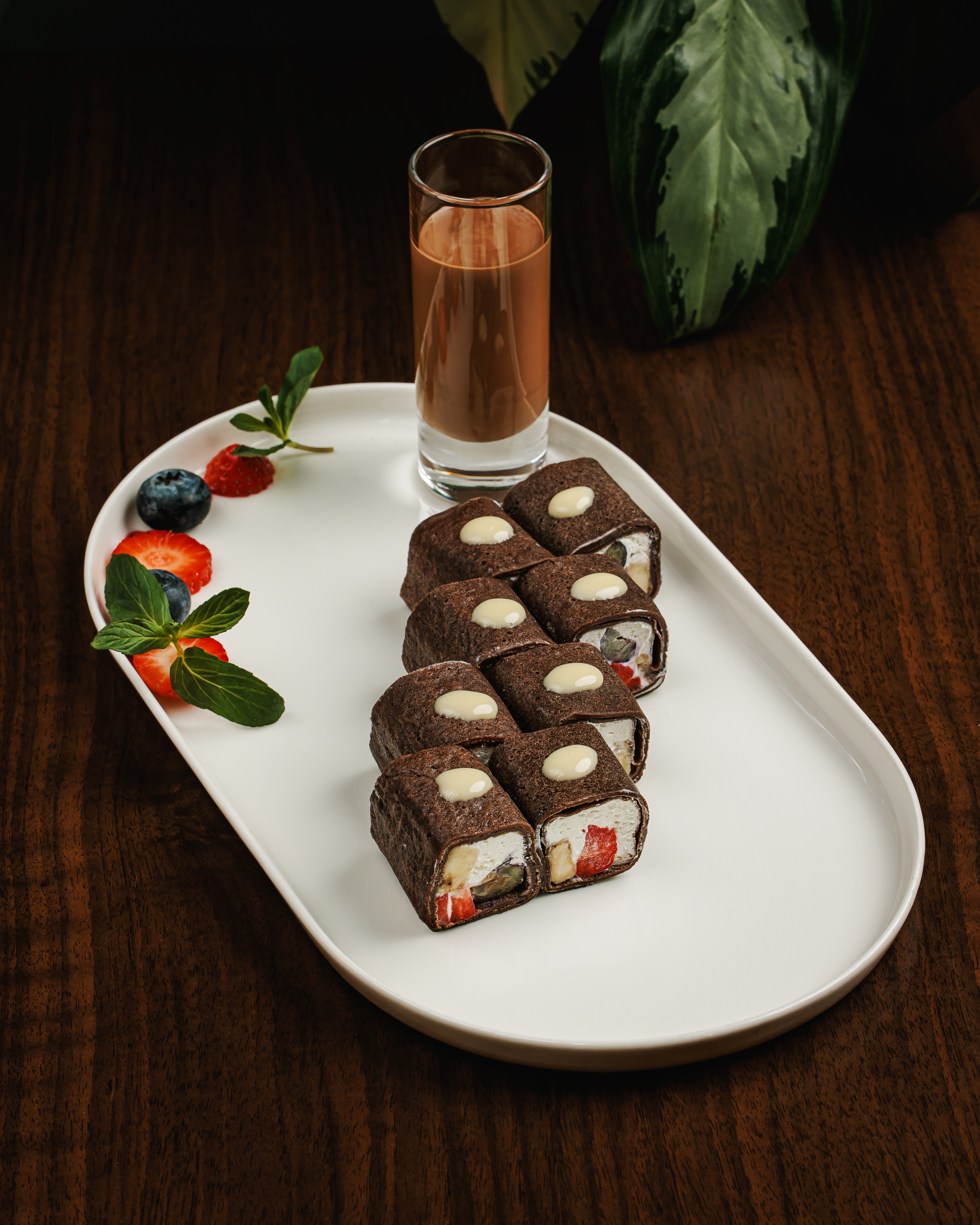 Krep rol şokoladlı