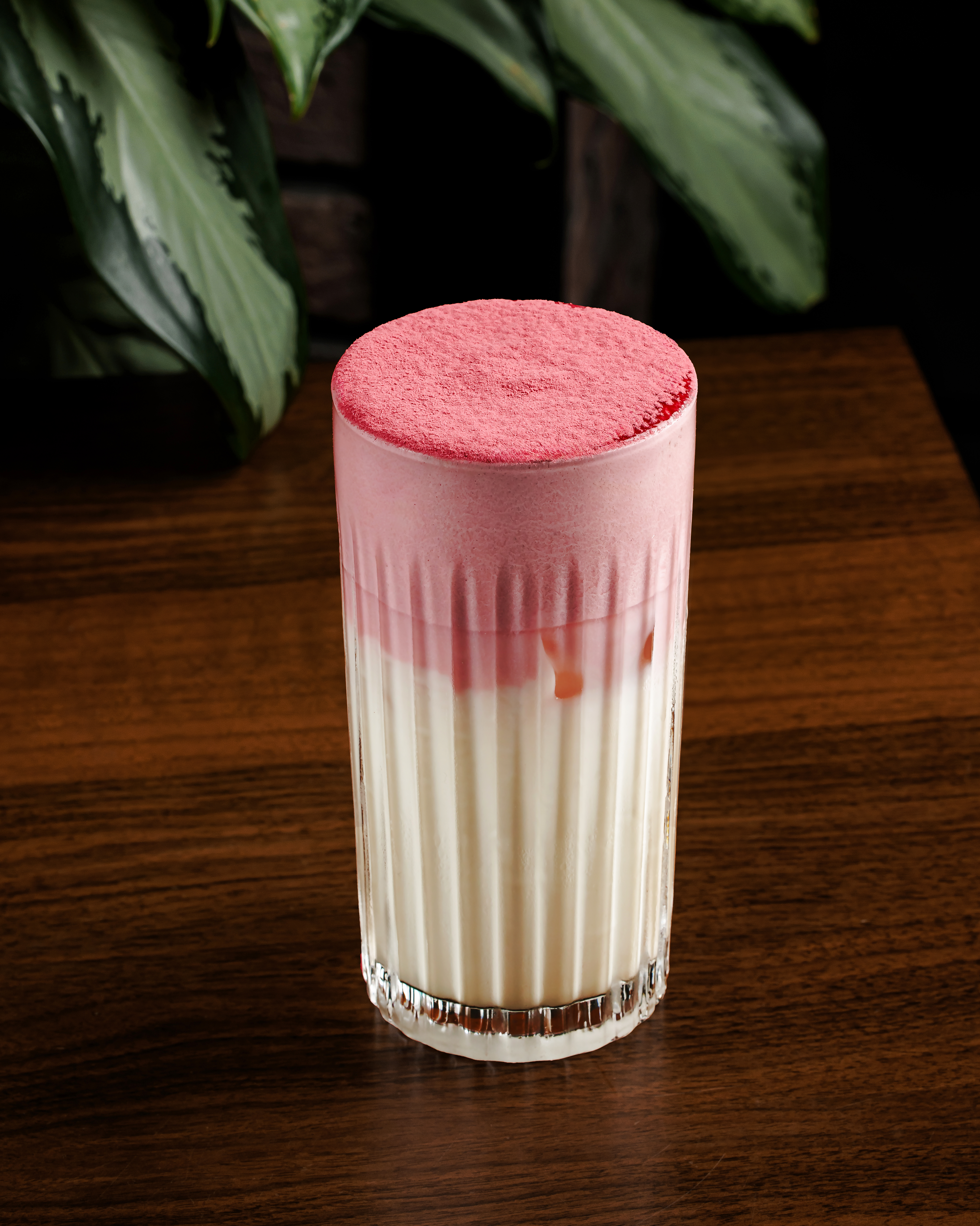 Pink bloom latte